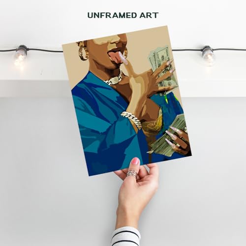 Yellowbird Art & Design Cool Chic Motivational Wall Art - Home Office Wall Decor - African American Art - Boss Lady - Black Women, Woman, Black Girl Motivational Poster thumb #1
