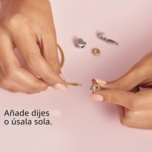 Miniatura 6 de Pandora Icons Pulsera Con Cadena De Serpiente Chapada En Oro De 14 Quilates, 17