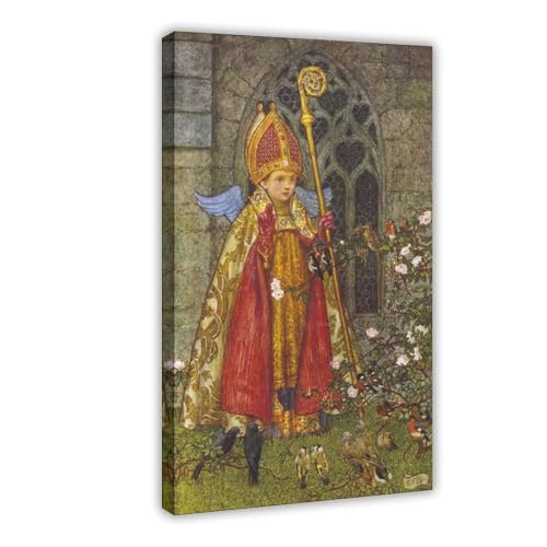 Toile Ministère des oiseaux Eleanor Fortescue Brickdale cadre 40x61 cm
