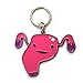 I Heart Guts Uterus Keychain