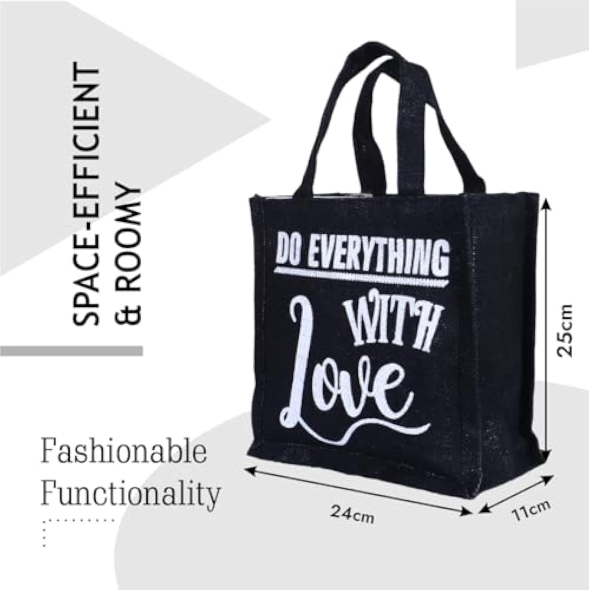 Jute Carry Lunch Bag with Handle