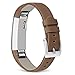 UMAXGET for Fitbit Alta HR and Alta Leather Band, Genuine Leather Replacement Wristband for Fitbit Alta/Alta HR Women Men