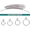 Smukdoo Ring Sizer UK Gauge Set,Finger Sizing Measuring Tool for Women Men,Ring Measurement Scales Kit Tools #1