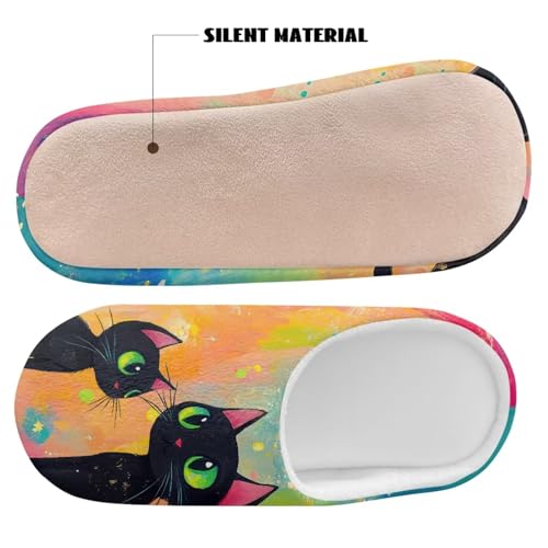 Women Men Fuzzy Plush Warm Cozy Slippers Washable Reusable Indoor House Slippers4