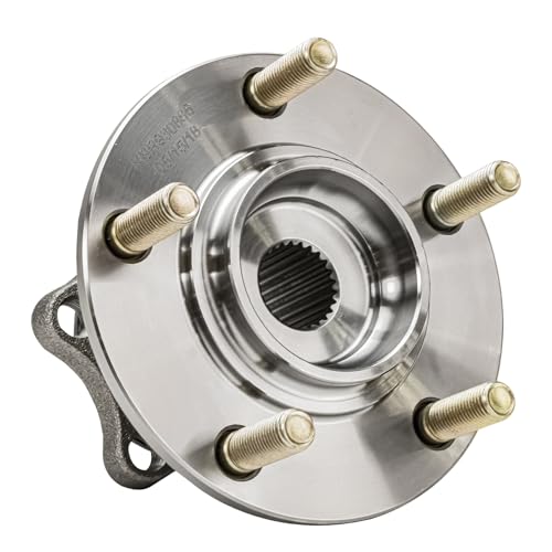 Image of Detroit Axle - AWD Pair Rear Wheel Bearing and Hub Assembly for 2008-2015 Mitsubishi Lancer, 2007-2013 Outlander 5 Lugs w /ABS, 2008 2009 2010 2011 2012 2013 BR930866