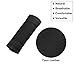 X AUTOHAUX 2pcs Universal Car Accessories Faux Leather Door Handle Cover Soft Car Handle Protector Black