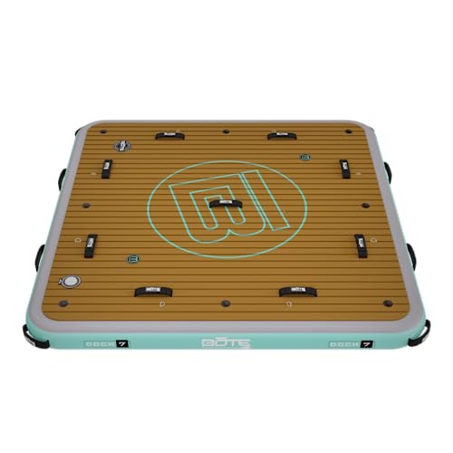 BOTE Dock 7 Foot Inflatable Lake Float for Adults Floating Island Raft for Pool Boat Lake & Beach Family Kids Adult Friendly Size 7' x 7' MAGNEPod Compatible Multiple Colors