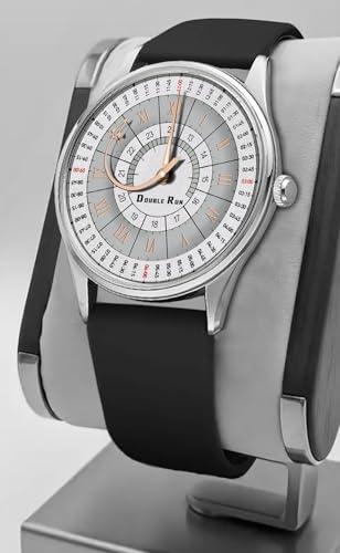 Image of DOUBLERUN Analog Watch, Silicone Strap, Roman Numerals, 24-Hour Display