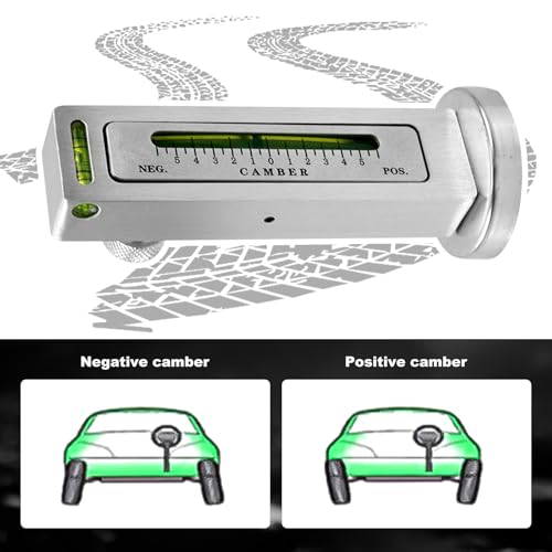 Image of RULLINE Aluminum Alloy Universal Magnetic Camber & Caster Gauge Wheel Alignment Tool for Car Truck RV Strut Alignment