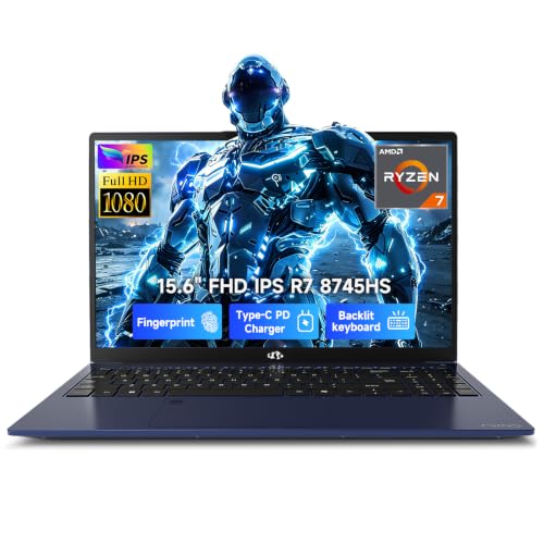 Image of NIMO 15.6 inch Light Gaming Laptop, AMD Ryzen 7 8745HS, Up to 4.9GHz, 8C /16T
