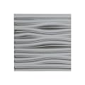 FASÄDE Waves Decorative Vinyl Backsplash Panel in Argent Silver (6X6 Inch Sample)
