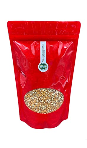 Premium Mushroom Popcorn Kinopopcorn 500 Gramm XL 1:46 Premium Popcorn Popvolumen im wieder verschließbarem Beutel GMO Frei