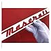 jiasHome Ajuste para Maserati troncal Placa de identificación Logo Emblema Insignias a Mano Escritura Mate Gloss Negro Rojo Oro Cromo Ghibli OEM Pegatinas de Insignia Carro (Color : Red)