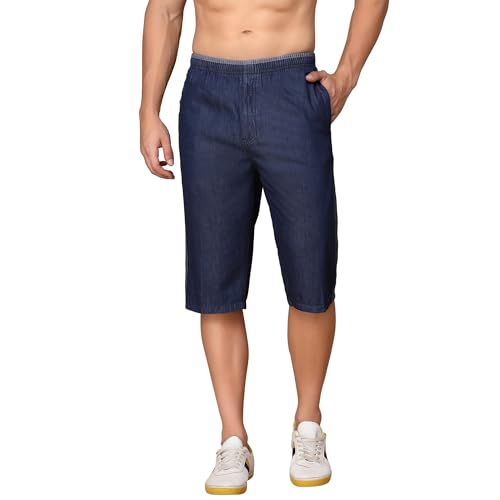Image of SAPPER Mens Regular fit Denim 3 /4th Capri Pant