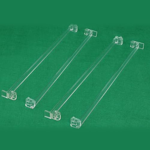 Set de 4 supports de mahjong américain en acrylique transparent avec poussoir