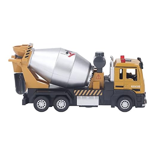Caminhão Betoneira de Controle Remoto, Melhora a Coordenação 1/32 Ratio RC Caminhão Betoneira para Decoração para Crianças