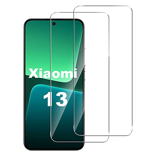 Tieeyivv Protector de Pantalla Compatible con Xiaomi Mi 13 Cristal Templado+ Protector de Lente de Cámara, Cobertura Total Vidrio Templado [9H Dureza] HD Film Cristal Templado