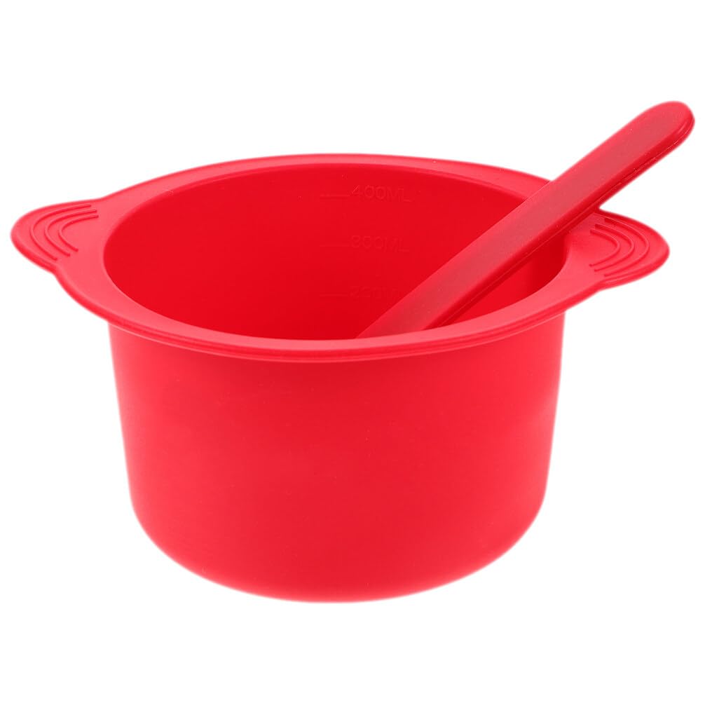 2 Set Silicone Wax Warmer Bowl Replacement 400ml Red
