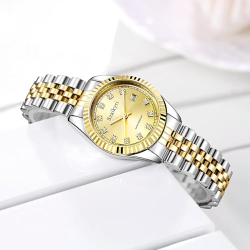 Szaikyri SZ001L Classic Watch For Women With Solid Stainless Steel Band Ladies Dress Watch Womens Calendar Watch thumb #4