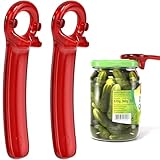 Readaeer Glasöffner für schwache Hände und Senioren mit Arthritis, Rot, 2 Stück