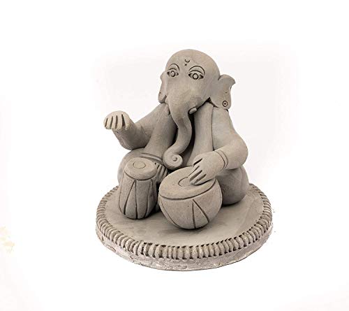 Terracotta Journey DIY Shadu Earthen Clay Powder Bag Ready To Use For Home Made Organic Eco-Friendly Ganesha Making| Non Toxic 1 Kilogram - White