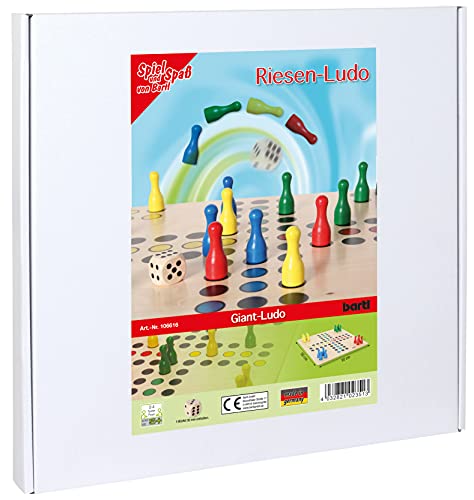 Bartl 106616 Brettspiel Ludo groß aus Holz XXL Format 50cm x 50cm | Ideal für Kinder und Senioren – Bild 8