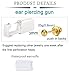 QWALIT Gold Earring Piercing Kit Ear Piercing Gun Disposable Ear Piercings Kit with Earrings Self Piercings Gun Kits at Home Piercer Tool Horseshoe Earring Hoop Double Gem Earrings Hoop Second Hole