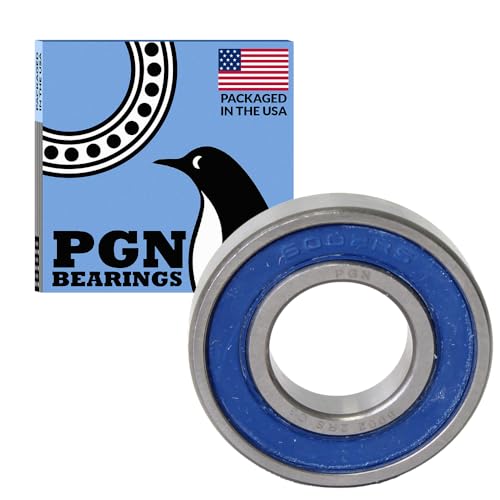 PGN Bearings 100 Pack 6002-2RS Chrome Steel Ball Bearings (15x32x9mm) Lubricated