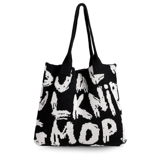 Borsa Tote Versatile Quotidiana: La borsa boho tote all'uncinetto è un accessorio estivo per donne che aggiunge un tocco al tuo stile. Si abbina facilmente con abiti quotidiani o outfit estivi, come vestiti, pantaloni, completi o costumi da bagno.