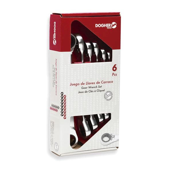 Dogher 455-036 Clés à Cliquet pour desserrer les boulons bloqués en angle