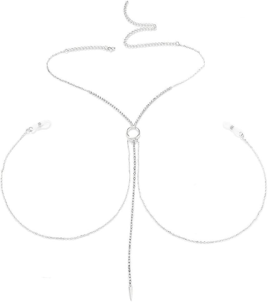 Dangle Heart Rhinestone Nipple Noose Necklace Non Piercing Sexy Silver Bra Chain Jewelry With Nipple Clamp For Women Bikini