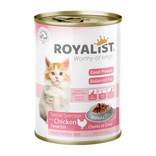 Royalist Kitten Cat Chicken Chunks in Gravy 400g