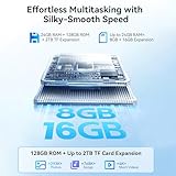 OSCAL Android Tablets 11 Inch, 24GB RAM+128GB /2TB ROM, 4G LTE+5G Wifi Tablet with Sim Card Slot, 120Hz HD, Android Tablet,Octa-Core, 7700mAh, 13MP+8MP, Widevine L1, Netflix,PC Mode 2.0, GPS - Image 5