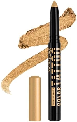 MAYBELLINE Color Tattoo Longwear Multi-Use Eye Shadow Stix, All-In-One Eye Makeup for Up to 24HR Wear, I am Rare (Gold Shimmer), 1 Count