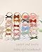 doboi Baby Girl Headbands 24PCS Nylon Linen Handmade Hairbands with Hair Bows and Accessories for Newborns, Infants, Toddlers, and Little Kids