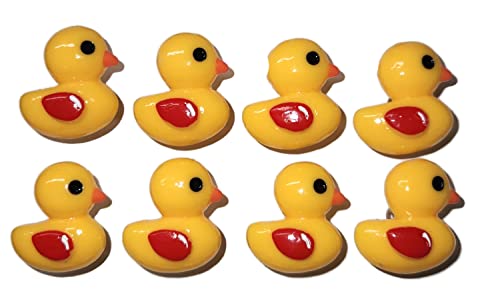RUBBER DUCK 8pc Push Pin Handmade Decorative Office Bulletin Board Tacks