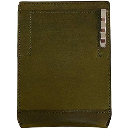 Amazon I Story 白衣の胸ポケット用 本革ペンケース 栃木レザー グリーン ステッチ 革と同系色 ペンケース 文房具 オフィス用品