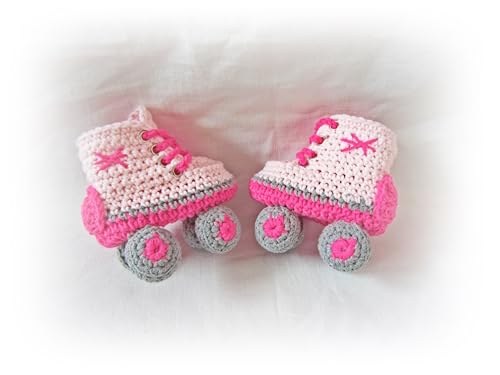 Crochet Baby Roller Shoes, Newborn Sport Shoes, Baby Shower Gift, Baby Booties (0-3 months)2
