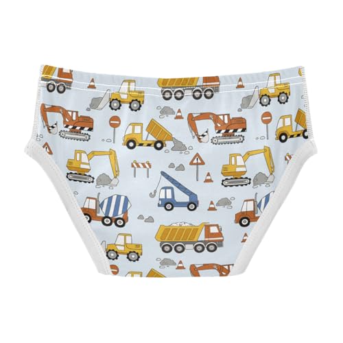 Boys' Exclusive Briefs Toddler Underwear 95% Combed Cotton Boxerbriefs 2T Vehicle Pattern Cars 52