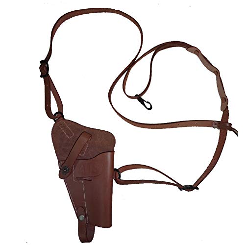 Holster d'épaule M7 US WWII en cuir marron reproduction historique
