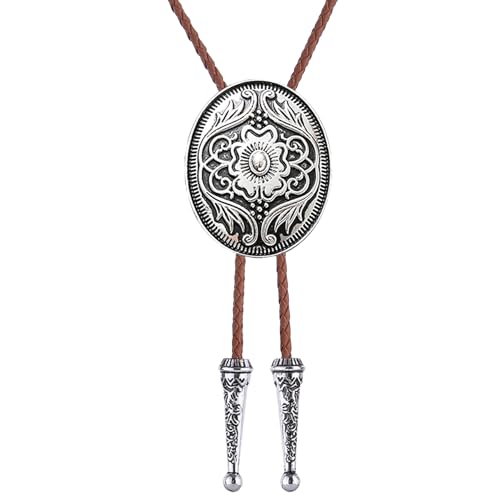 Image of Jeilwiy Bolo Tie for Men, Western Bolero Tie Cowboy Ties Native American Cowgirl Bolo Tie Accessories for Men Women