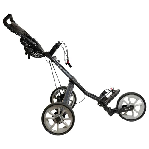 Sun Mountain Speed Cart X 3-Wheel Golf Push Cart Black-Gunmetal