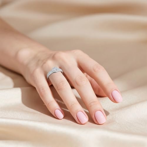 1-3 Carat Lab Grown Diamond Solid Gold Wedding Ring for Women 10K/14K/18K Real Yellow Gold Personalized Engagement Rings Anniversary Jewelry Promise Customized Gifts(round 1)4