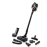 Bosch Akku-Staubsauger Unlimited Serie 8 ProPower BSS81POW1, kabelloser Handstaubsauger, beutellos, Hygiene-Filter, hohe Saugleistung, Lange Laufzeit, XXL-Polsterdüse, Fugendüse, schwarz