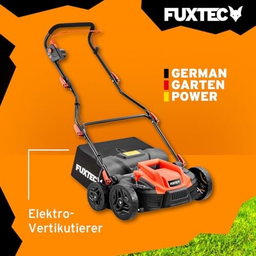 Bild 1 - FUXTEC Elektro-Vertikutierer FX-EV360, Rasenlüfter mit 1500 W Power, 36 cm Arbeitsbreite und Tiefeneinstellung in 5 Stufen, 45 L Grasfangkorb