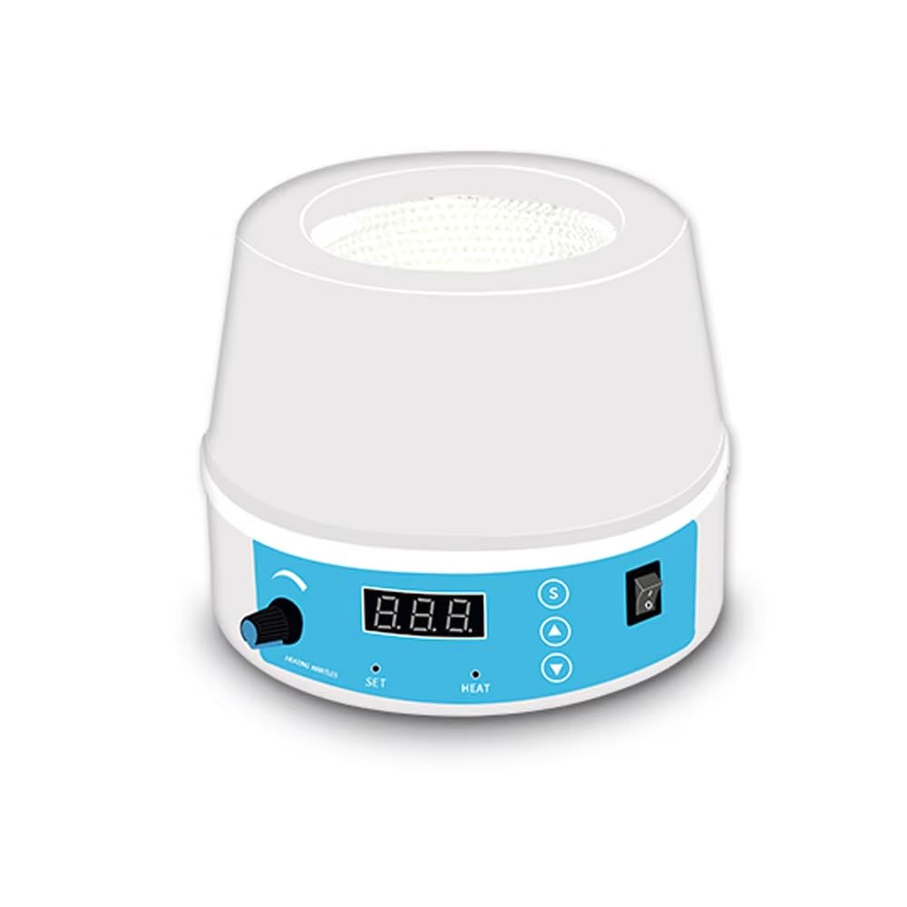 Toplionace 220V Intelligenter Magnetrührer, 500 Ml, Labor-Heizmantel mit Konstanter Temperatur und Einstellbarer Digitalanzeige