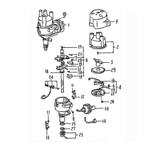 Distributeur d'allumage 5.0L V8 compatible Bronco et Econoline - Référence E5TE12127AA - 4