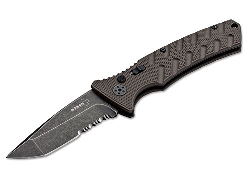Couteau de poche Tanto Boker Plus Strike Coyote pour le camping
