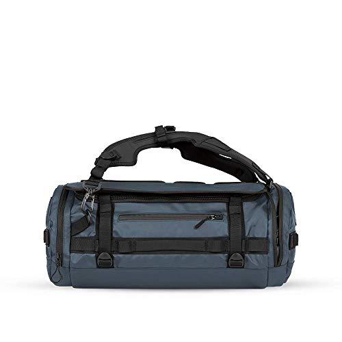 HEXAD Carryall Travel Duffel Bag - Includes Backpack Straps and Laptop Sleeve (Aegean Blue, 40 L)