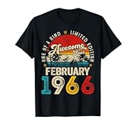 Vintage February 1966 is the Great 60th Birthday Gifts for Men Women Who Born in 1966. It Makes a Great 60th Birthday Party Gifts Idea for 60 Years Old for mom, dad, husband, wife, friend, auntie, grandpa, grandma, uncle, Anyone Who Are Turning 60 Ye...